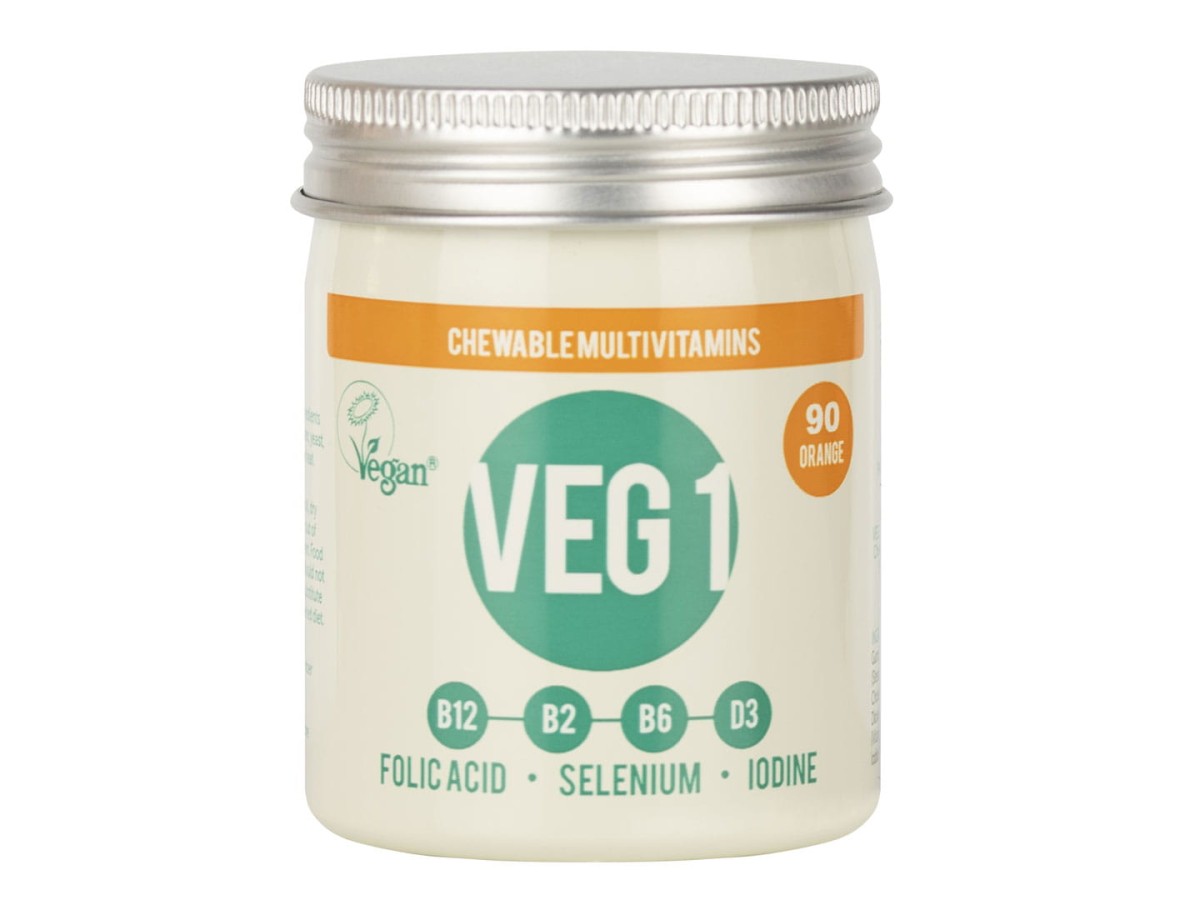 Kompleks witamin i minerałów VEG1 Pomarańcza The Vegan Society
