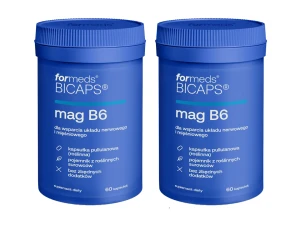 2 x Magnez + Wit. B6 60 kaps BICAPS - W zestawie taniej