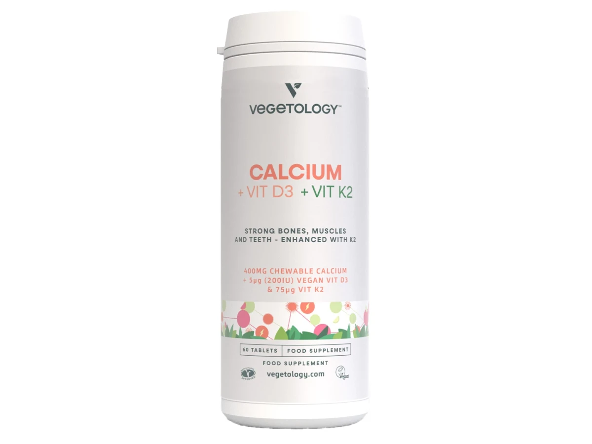 Wapń + Witaminy D3 + K2 60 tab Vegetology