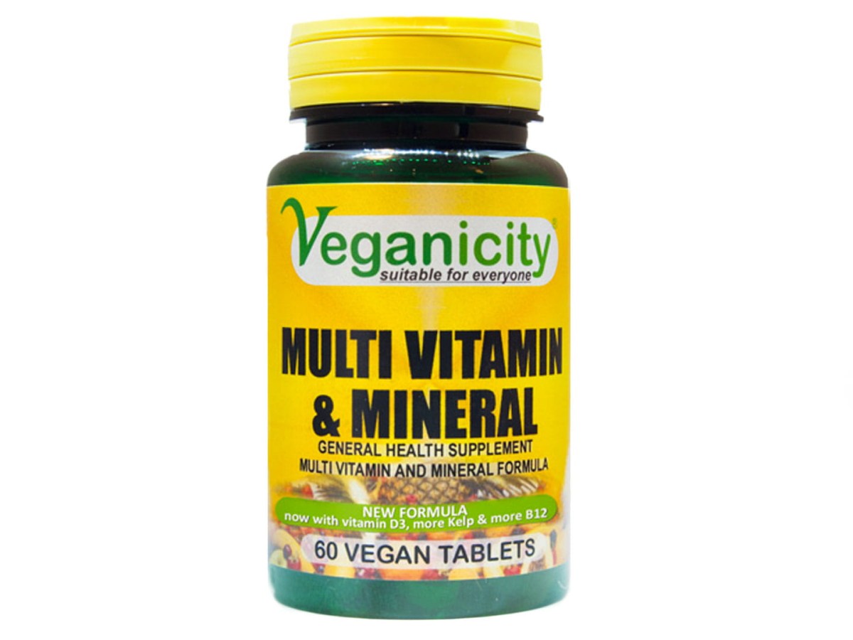 Multiwitaminy i minerały Veganicity wegańskie roślinne