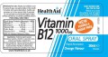 Wegańska Witamina B12 1000 spray HealthAid